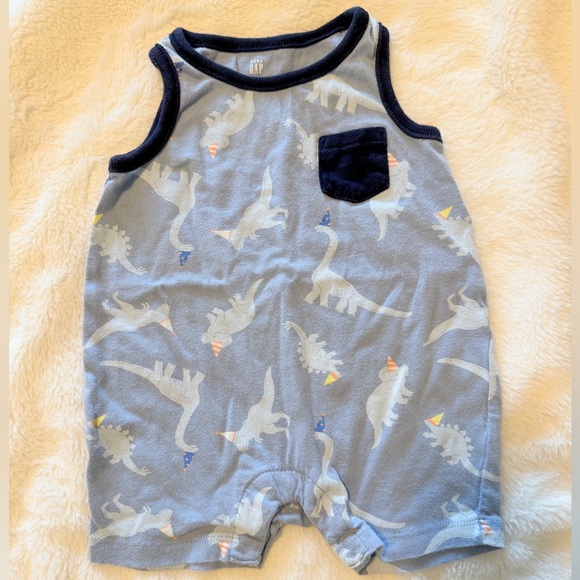 GAP Other - 2018 Baby GAP Dinosaur Party Hat Romper - 3/6 Months